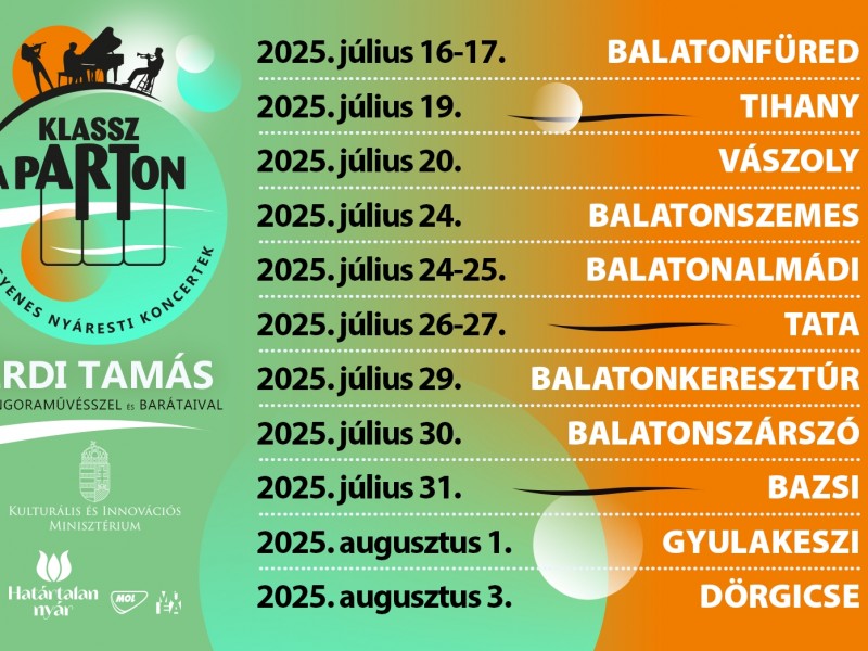 Két hét múlva kezdődik a Klassz a pARTon! Fesztivál